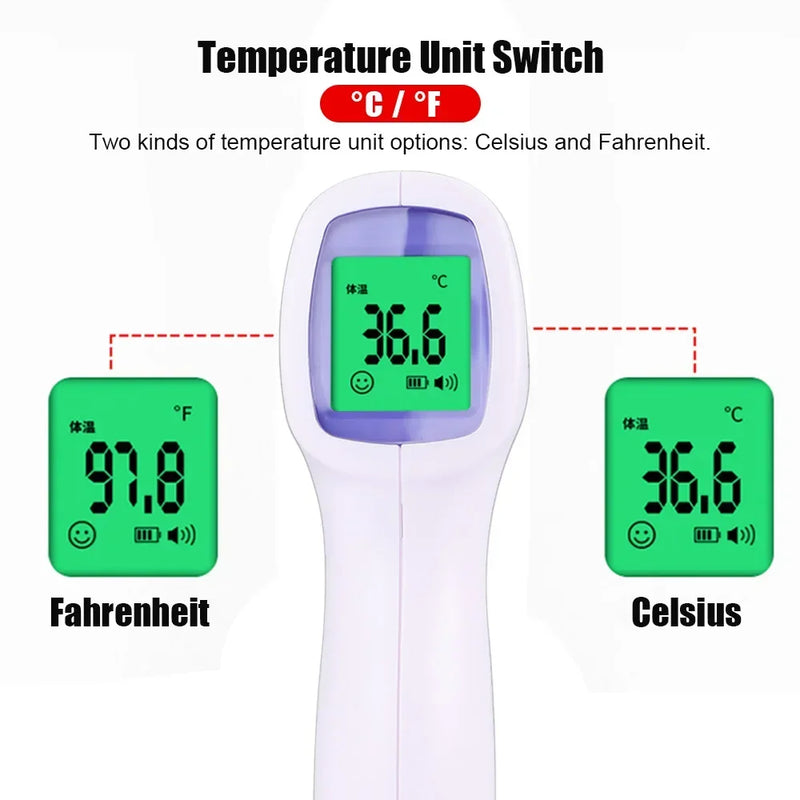 Termômetro digital infravermelho - medida de temperatura corporal