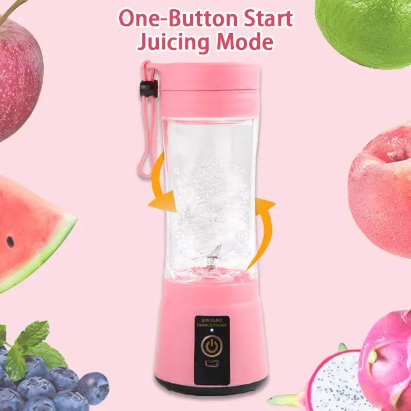 Mini liquidificador portátil - Espremedor elétrico multifuncional com bateria -misturadores de frutas extratores máquina de fazer suco -liquidificador smoothies