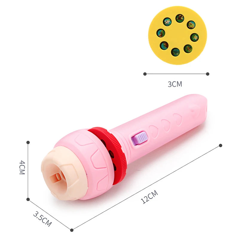 lanterna de projeção kids com 56 desenhos diferentes